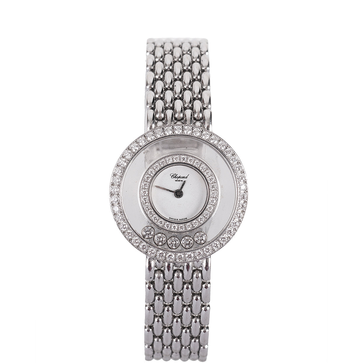 Chopard Vintage Happy Diamond 18k White Gold Watch