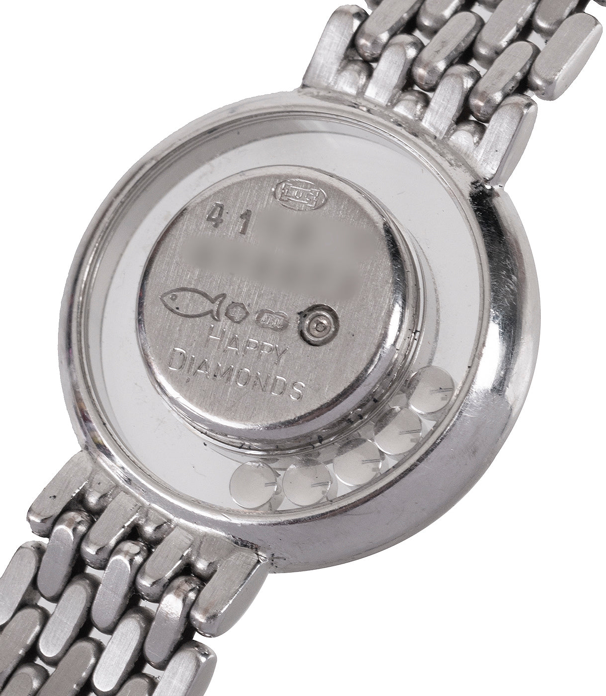 Chopard Vintage Happy Diamond 18k White Gold Watch