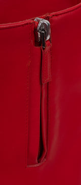 Givenchy Red Shark Lock Leather Boots