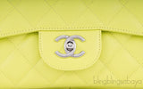 Caviar Jumbo Lime Single Flap Bag