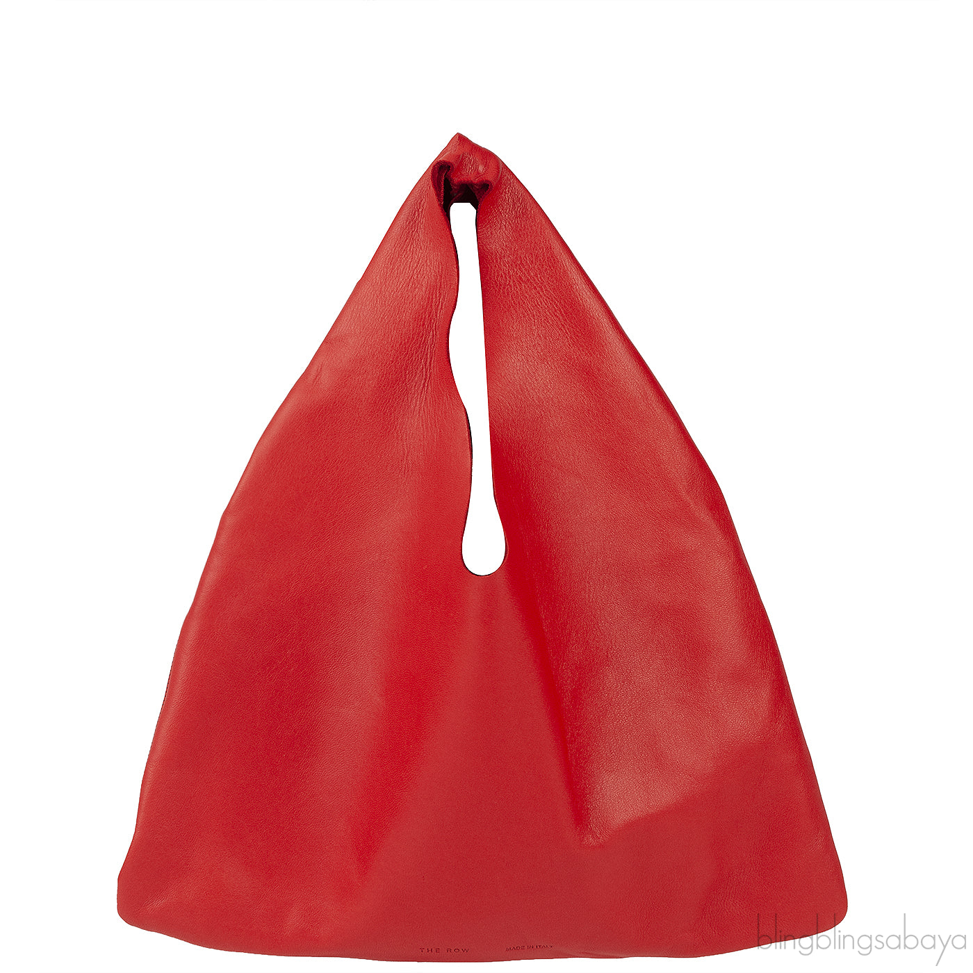 Candy Red Bindle Small Leather Tote Bag