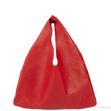 Candy Red Bindle Small Leather Tote Bag