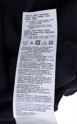 Emporio Armani Black Logo Pleated Dress