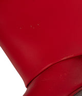 Givenchy Red Shark Lock Leather Boots