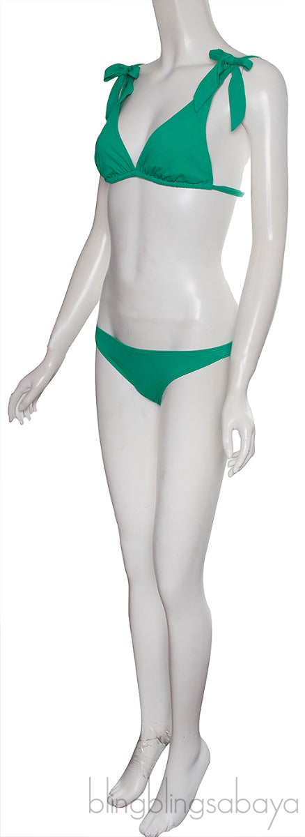 Green Elektra Top & Kissy Bikini Set