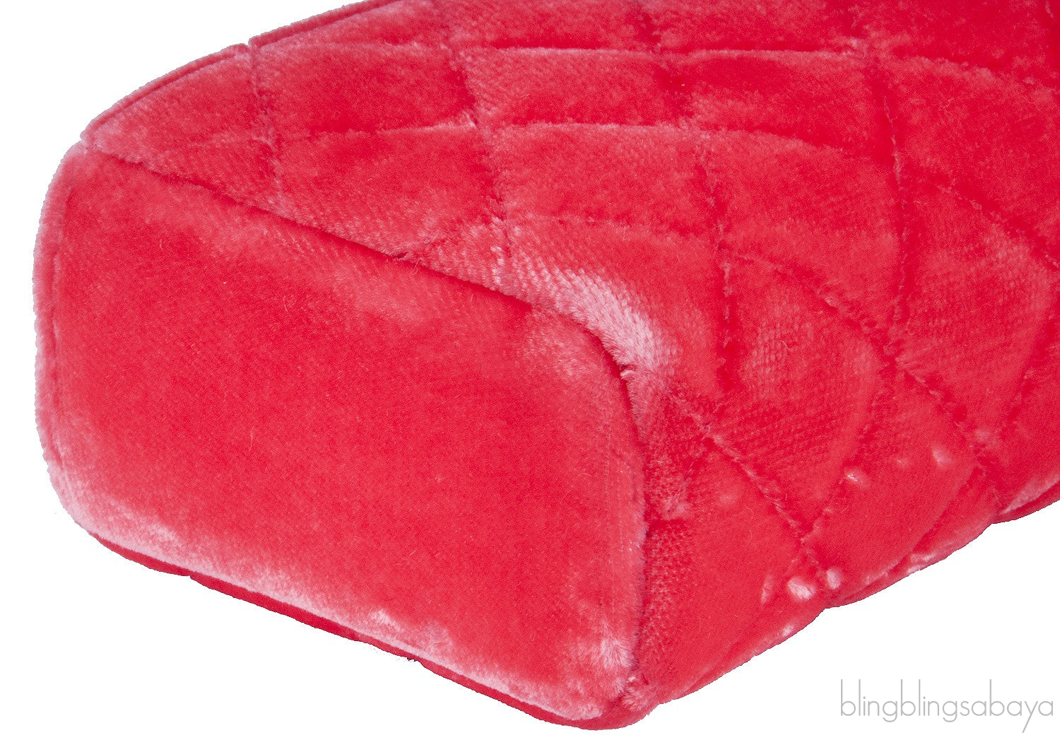 Velvet Orange Small Clutch w/ Chain