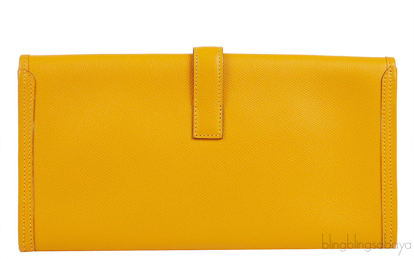 Jige Elan Clutch Epsom Jaune d\'Or