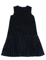 Emporio Armani Black Logo Pleated Dress