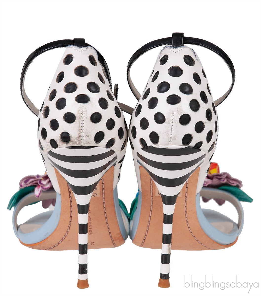 Sophia Webster Polka-dot Lilico Slingback Sandals