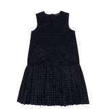 Emporio Armani Black Logo Pleated Dress
