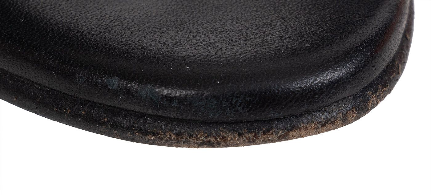 Hermes Black Studded Night 70 Sandals 37