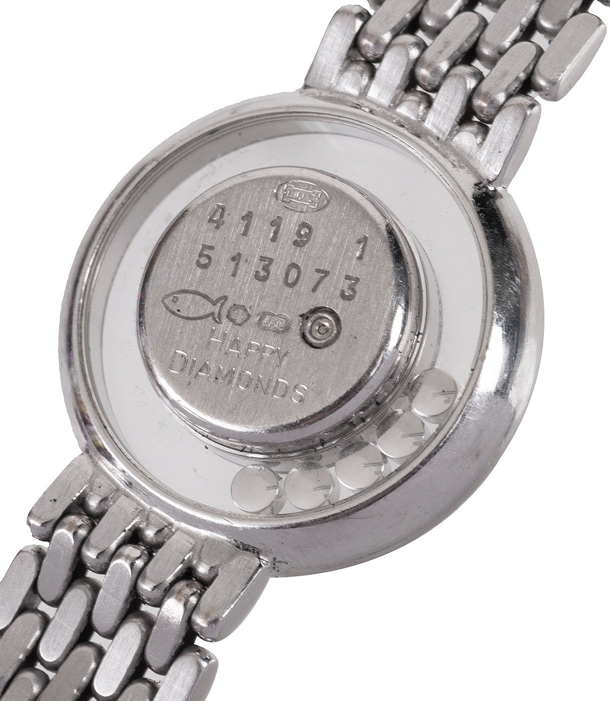 Chopard Vintage Happy Diamond 18k White Gold Watch