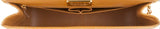 Camel Brown Crocodile Jumbo Flap Bag