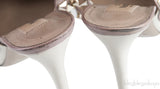 Rockstud Off-white Nude Slingback