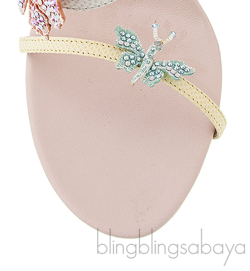 Butterfly Swarovski Twirl Sandals