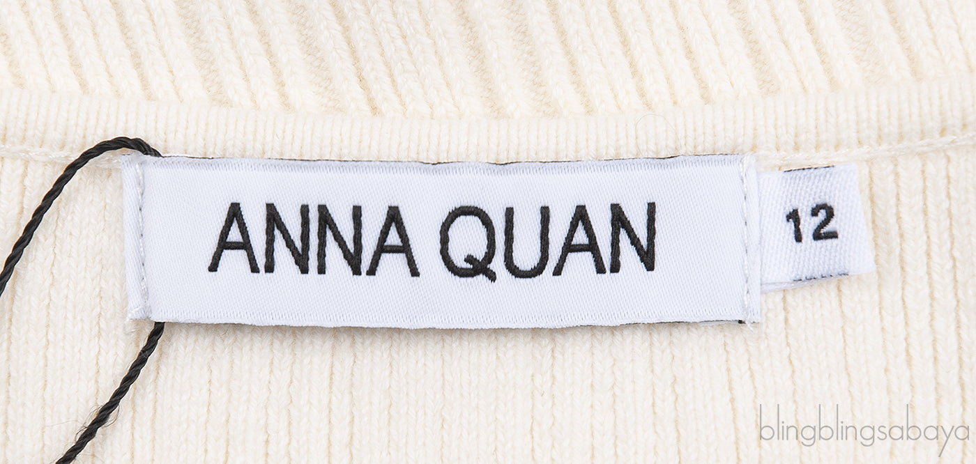 Off-white Knitted Sleeveless Dress