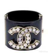 CC Pearl Crystal Black Cuff Manchette