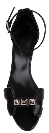 Hermes Black Studded Night 70 Sandals 37