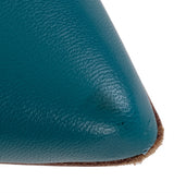 Gianvito Rossi Blue Green Leather 85 Pointed Toe Heels