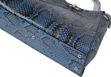 Fendi Peekaboo Medium Blue Python Bag