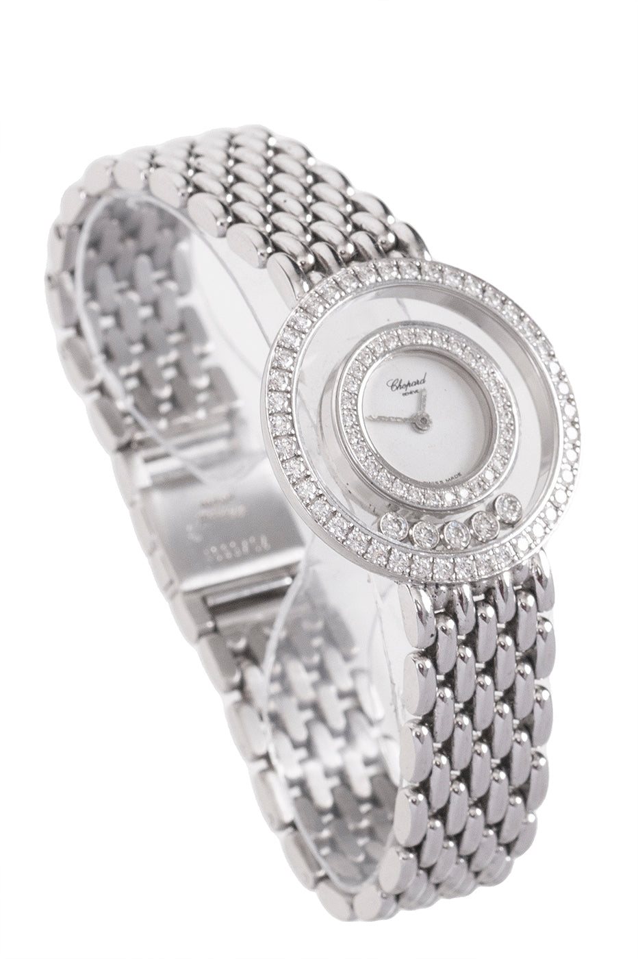 Chopard Vintage Happy Diamond 18k White Gold Watch
