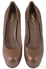 Brown Tribtoo Leather Pump