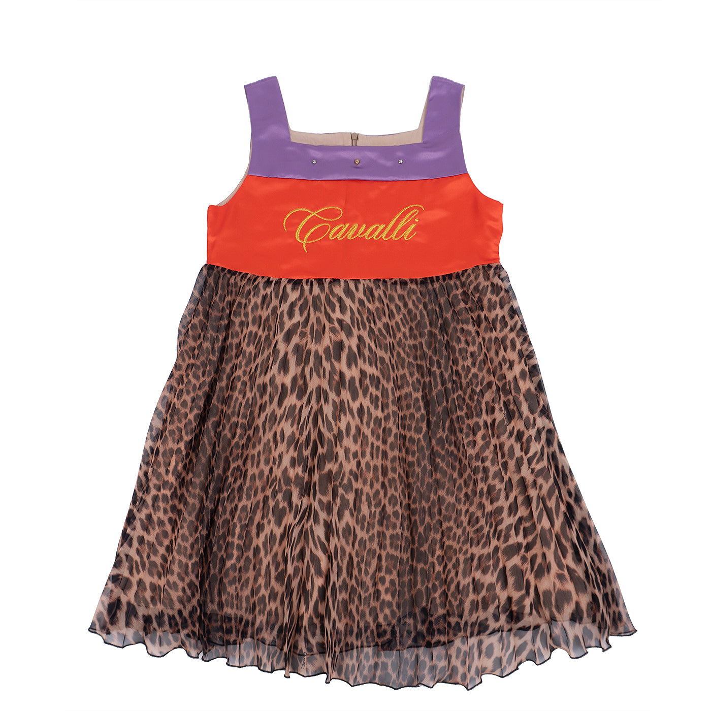 Roberto Cavalli Multicolor Leopard Dress
