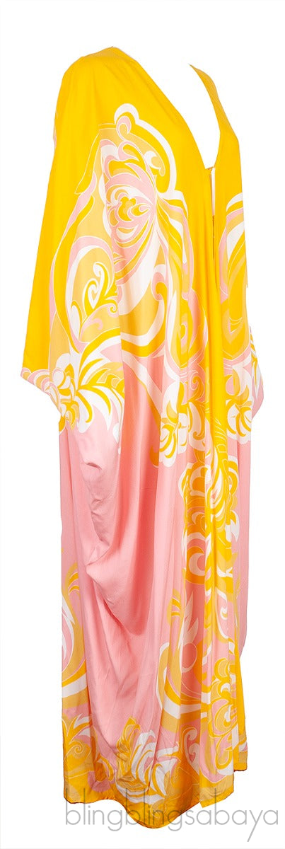 Printed Viscose Kaftan