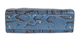 Fendi Peekaboo Medium Blue Python Bag