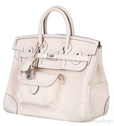 Birkin 25 Cargo Nata Toile Goeland Bag Swift PHW