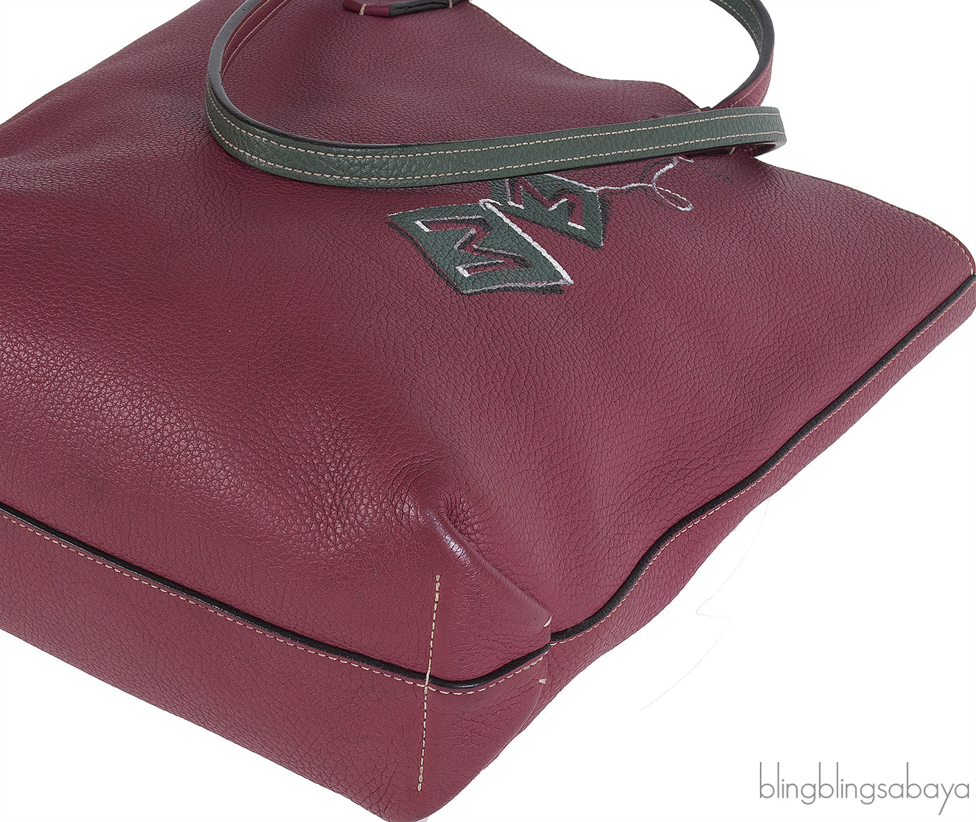 Moynat Quattro Reversible Bi-color Leather Tote