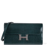 Constance To Go Vert Cypress Lizard Wallet