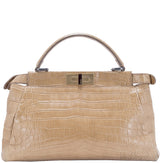 Peek-a-boo Small Crocodile Satchel