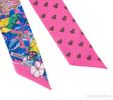 Jungle Love Love Pink Twilly