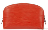 Louis Vuitton Orange Cosmetic Pouch Epi Leather