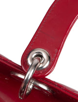 Lady Dior Red Patent Quilted Bag PHW