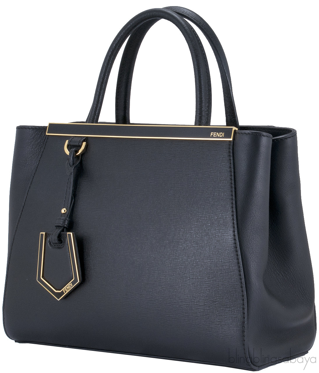 2Jours Small Textured Leather Shopper