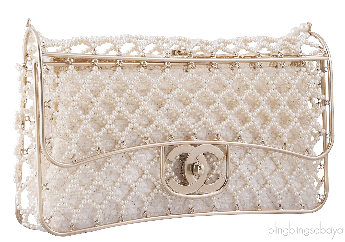 Cage Pearl Classic Flap Bag