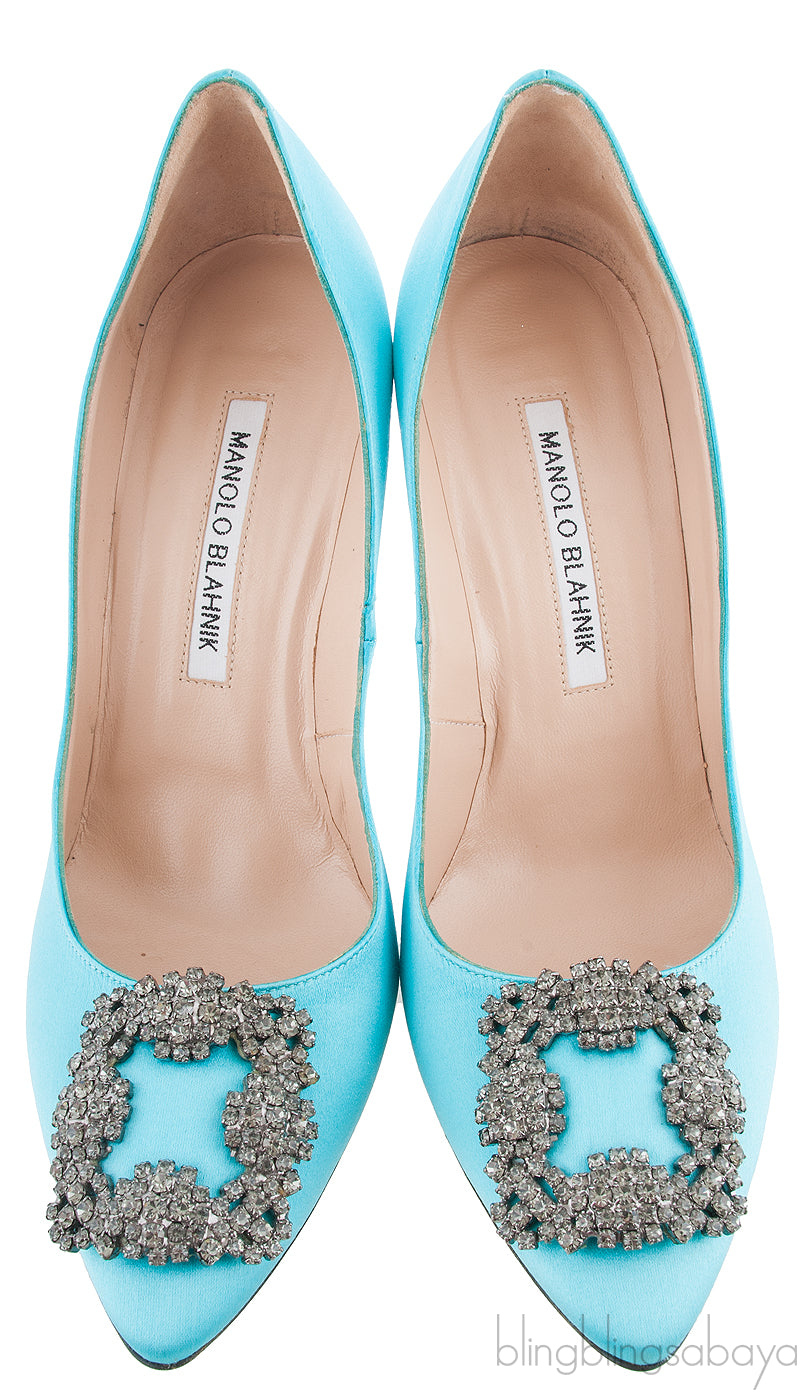 Tiffany Blue Satin Hangisi Pump
