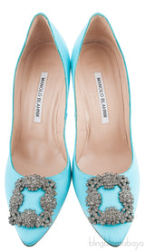 Tiffany Blue Satin Hangisi Pump