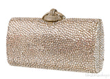 Gold Crystal Embellished Clutch
