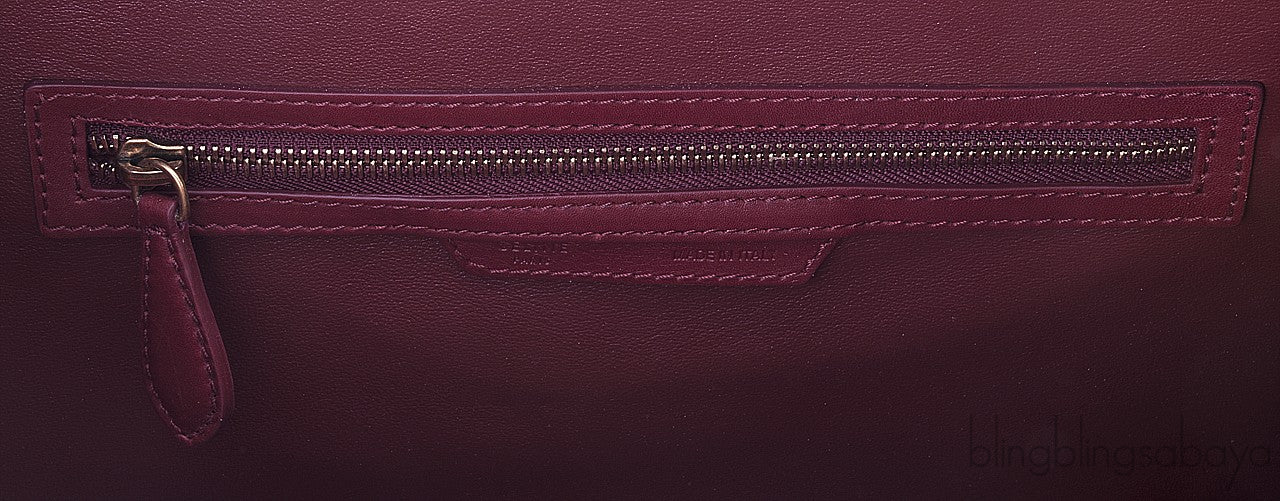 Mini Luggage Rust Maroon