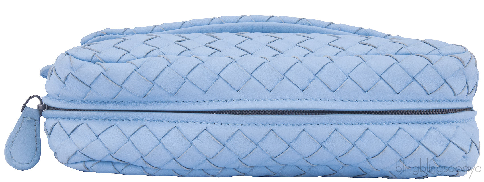 Light Blue Intrecciato Mini Bag*
