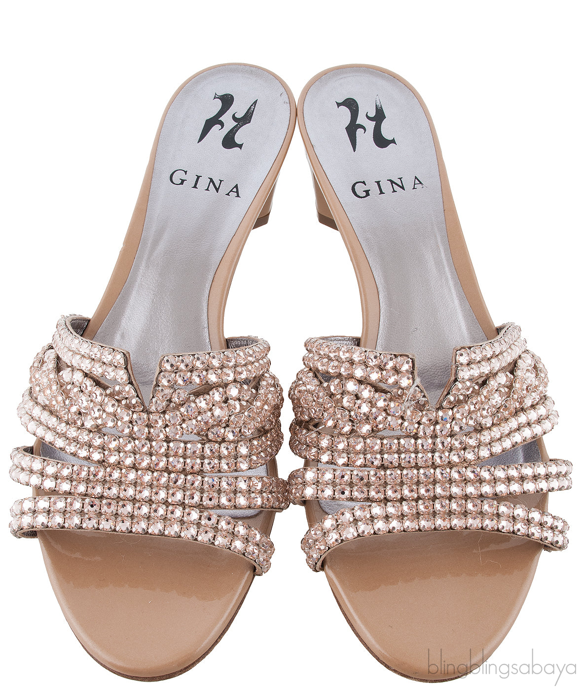 Galaxy Beige Heeled Sandals