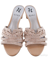 Galaxy Beige Heeled Sandals