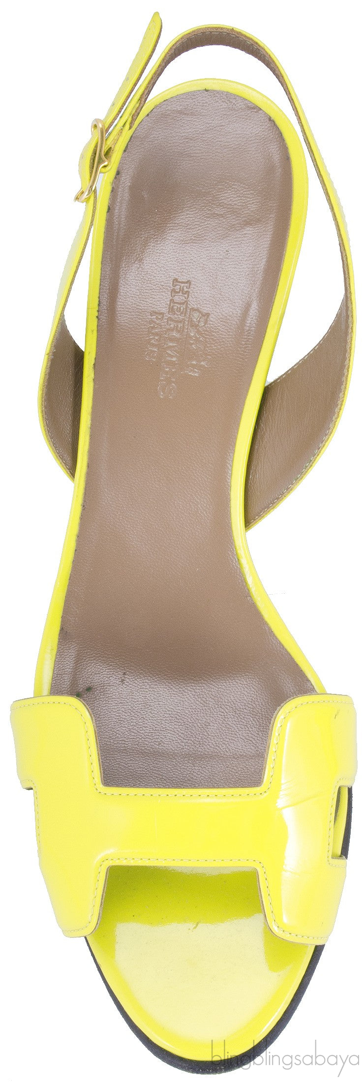 Night 70 Patent Citron Slingback