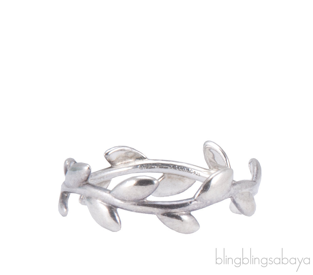 Olive Leaf Silver Ring