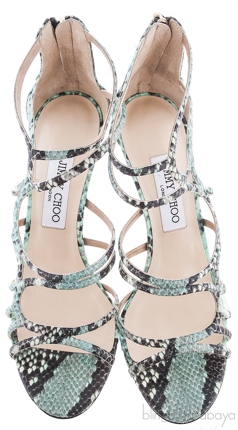 Summit Snake Print Strappy Sandals