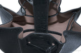 Azzedine Black Faux Croc Mini Bag