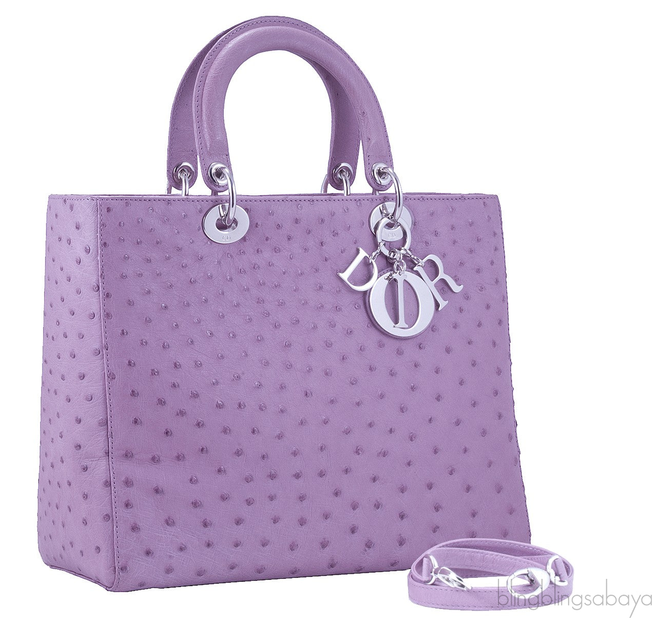 Lady Dior Lilac Ostrich